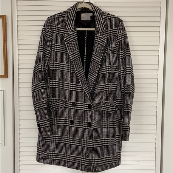 Black & White Check Oversized Jacket - Picture 3 of 6